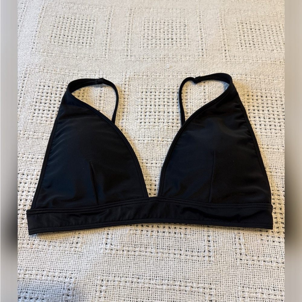Abercrombie & Fitch Black Minimalist Bikini Top Size Medium Swimwear Swim